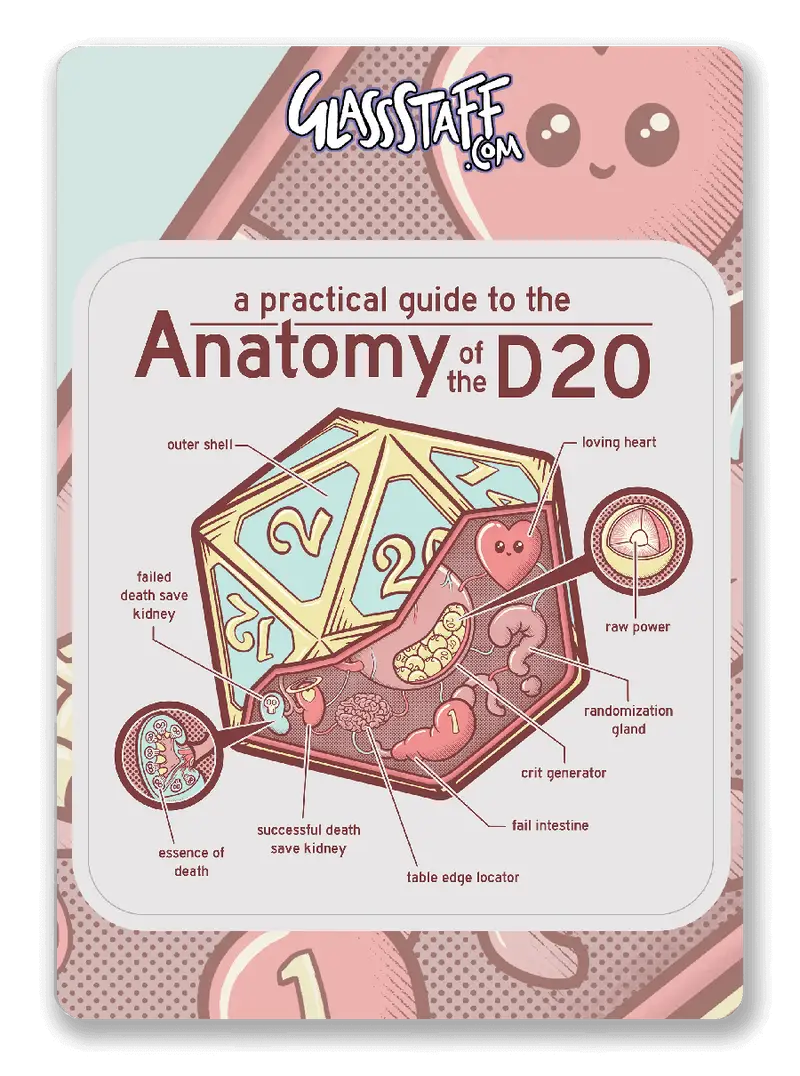 Sticker: Anatomy of the D20