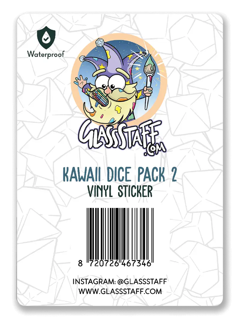 Sticker: Kawaii Dice - Pack 2 - Image 2