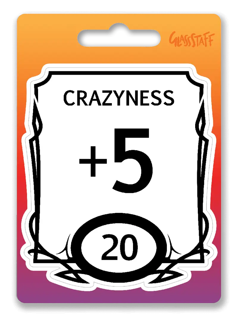 Sticker: Stat Block - Crazy