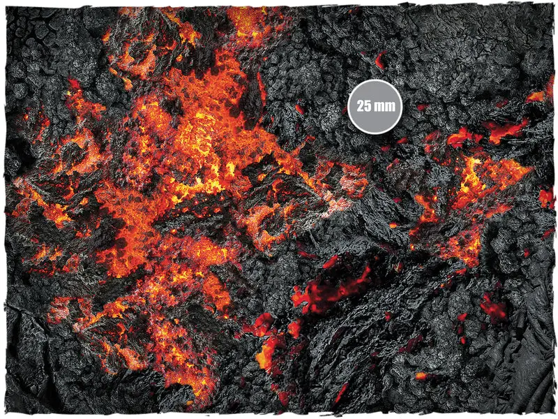 Playmat: Terrain Mat - Mouse Mat - Realm of Fire - Image 2