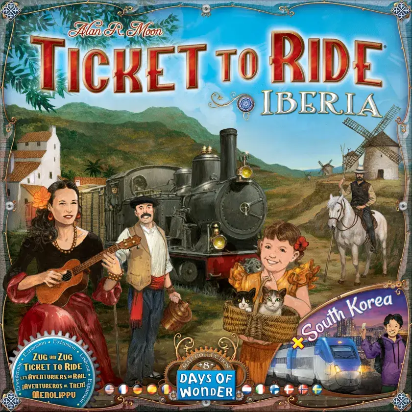 Ticket to Ride: Map Collection - Volume 8 - Iberia & South Korea (EN/DE/FR)