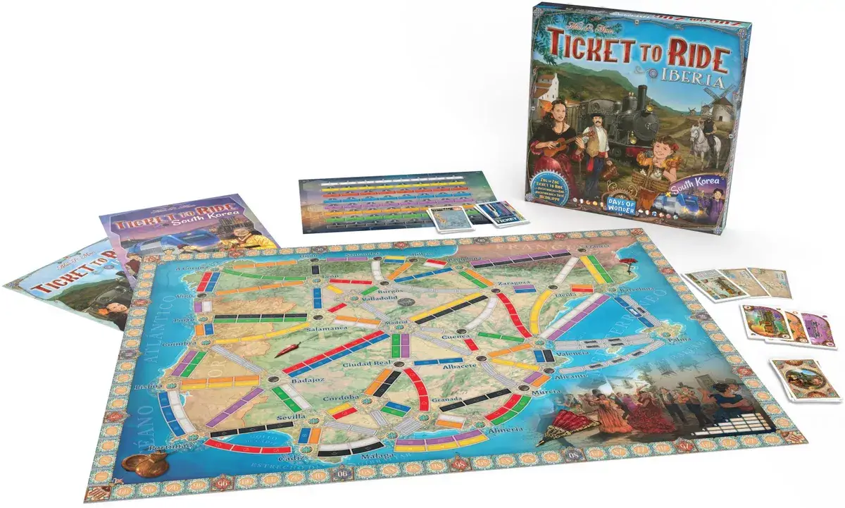 Ticket to Ride: Map Collection - Volume 8 - Iberia & South Korea (EN/DE/FR) - Image 5