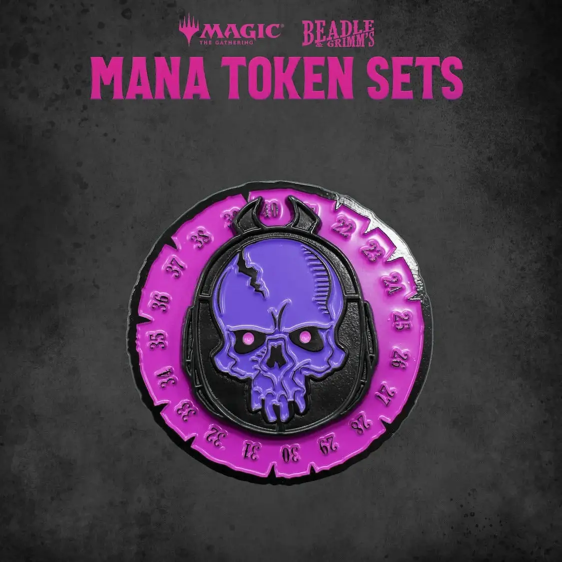 Token Set: Magic the Gathering - Mana - Black - Image 2