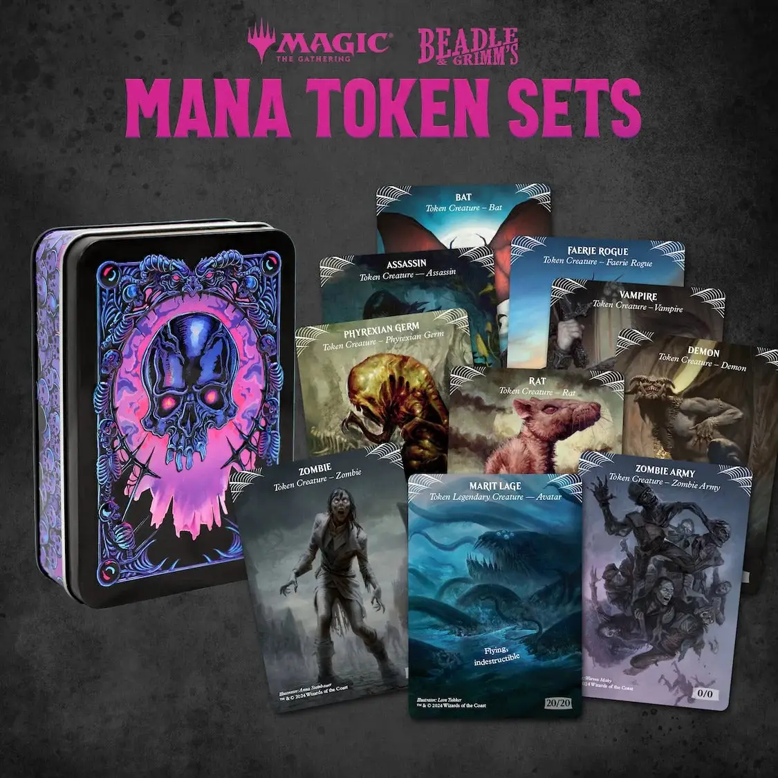 Token Set: Magic the Gathering - Mana - Black - Image 5
